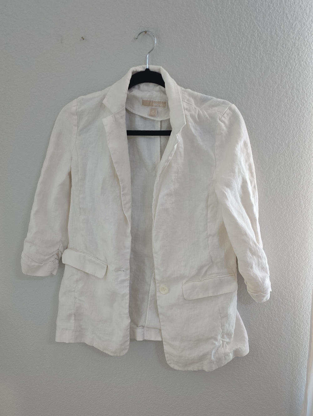 Michael Kors Off-White 100% Linen  Women's Blazer